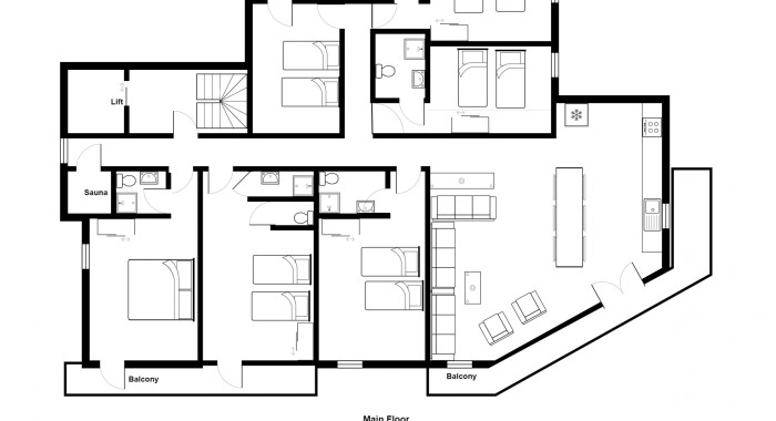 Chalet Le Lievre, La Plagne 1800 ski chalet, image 5
